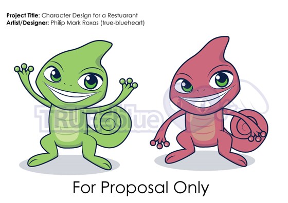 Character Illustration: Chameleon Character Sample